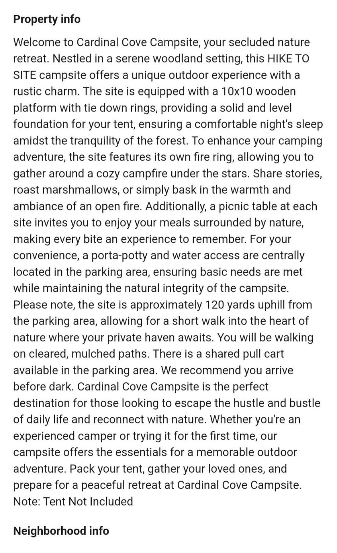 Cardinal Cove Campsite At Hocking Vacations - Tent Not Included Logan Eksteriør billede